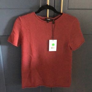 Theory short sleeved cashmere sweater, NWT size S